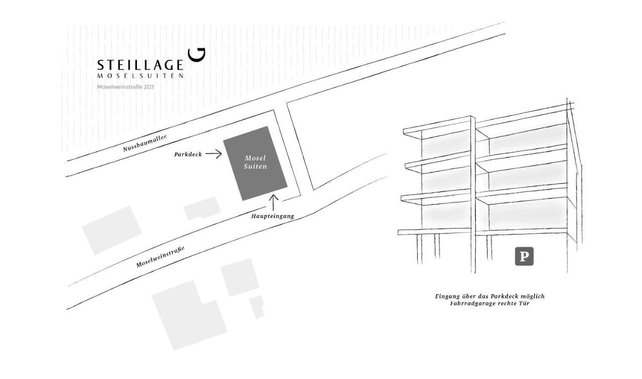 Steillage - Design Moselsuiten Mit Panoramablick Und Spa Brauneberg Eksteriør billede